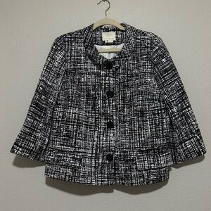 Kate Spade New York tweed blazer jacket | Women’s luxury button up coat